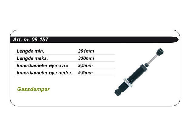 Støtdemper Polaris - Gass 7041282/84, 7041124/44/43/ 